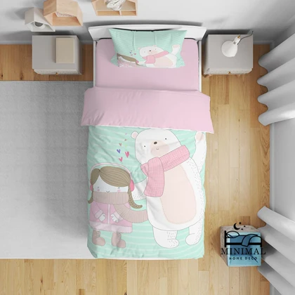 روتختی کودک طرح خرس و کودک مدل T5855