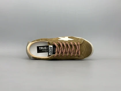 کتانی گلدن گوس ترو استار جیر شتری سفید/Golden goose True Star