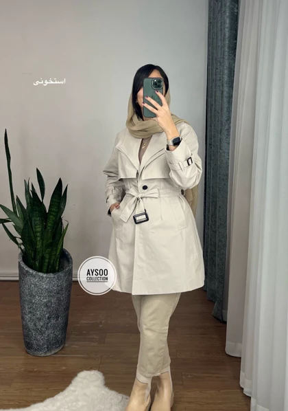 بارانی آستردار کتان زارا