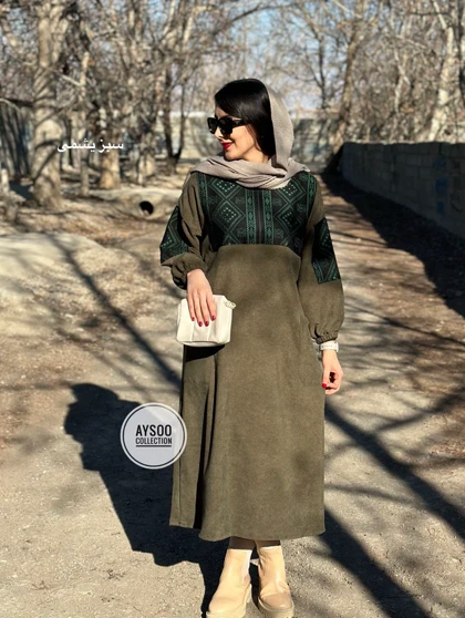 پیراهن مانتویی آتریسا