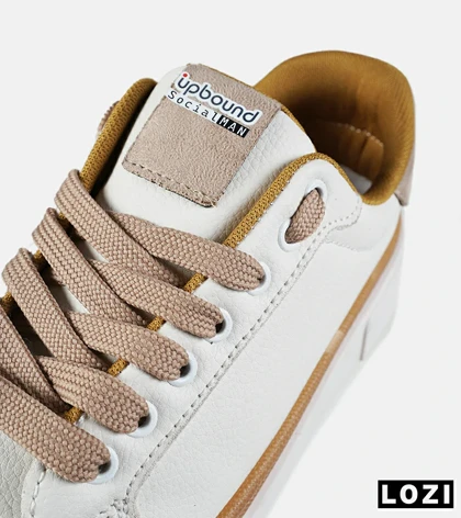 کفش کتانی مردانه کرم قهوه ای Louis Vuitton مدل 7514