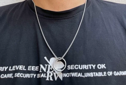 گردنبند حلقه با زنجیر ویتالی