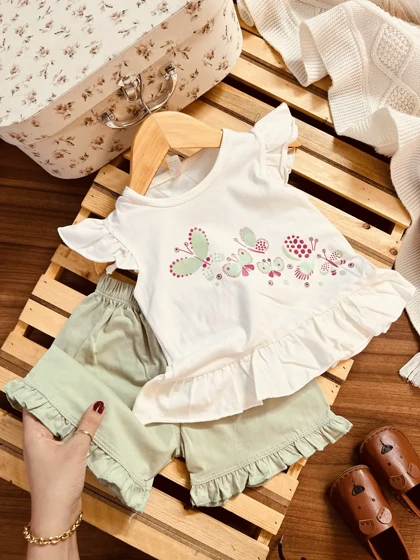 تاپ شلوارک پروانه ها