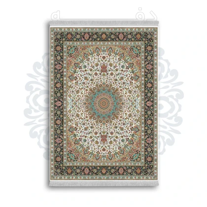 *جدید* فرشینه از جنس پارچه شانل مخمل ترک طرح فانتزی برند دفه کد 106
