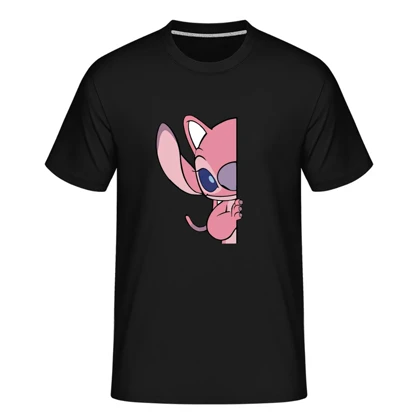 ست تیشرت دو نفره کاپلی طرح استیچ stich