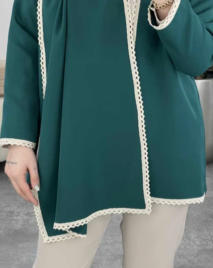 ست کت و شال مزونی (70)کد3528