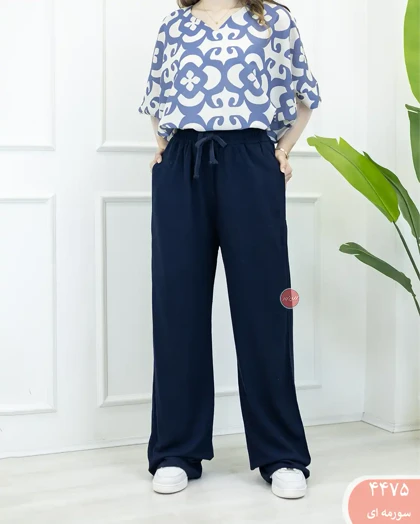 شلوار بگ لینن رویال 4475