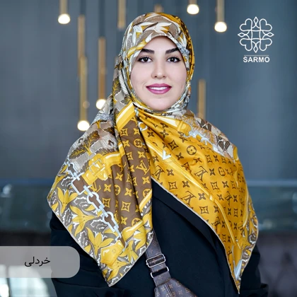 روسری ابریشم ژاکارد دلربا