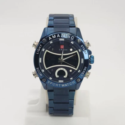 ساعت مچی مردانه لی واز Lee was 8852M دوزمانه و دوموتوره