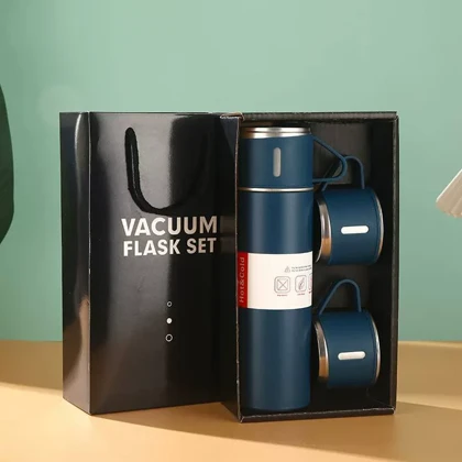 فلاسک دوفنجان جعبه کادویی کوچک