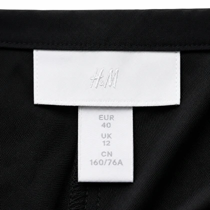 شلوار کتان H&M مدل slacks رنگ مشکی
