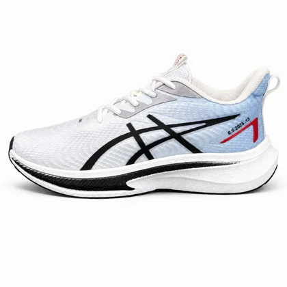کفش کتانی مردانه زیره بست مدل رانینگ اسیکس سفید ابی Asics