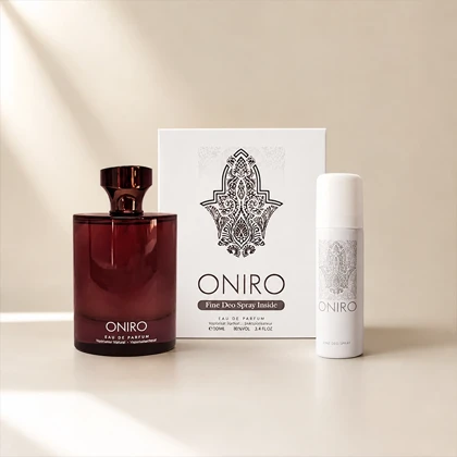 خرید ادکلن Oniro ادوپرفیوم 100 میل با اسپری دئودورانت