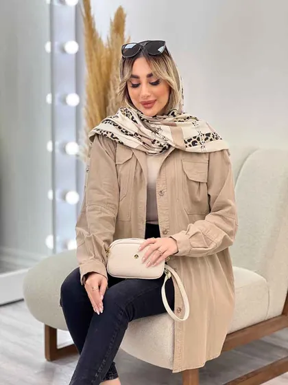 مانتو دو جیب پیله