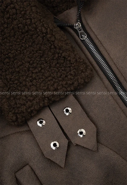 کت سوئیت بوفالو تدی یقه سگک کد1005019