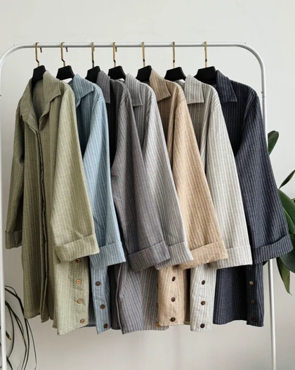 مانتو لینن بغل دگمه 1