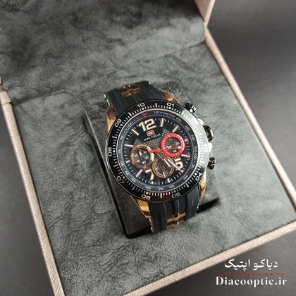 ساعت مچی مردانه موتور ژاپن برنت مینی فوکوس سه موتور مدل Mf0290G.04 بند رابر