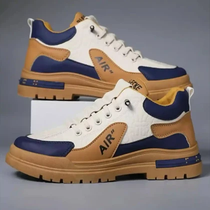 کتانی لژدار طبی مردانه ضد آب Men’s Waterproof Platform Orthopedic Sneakers