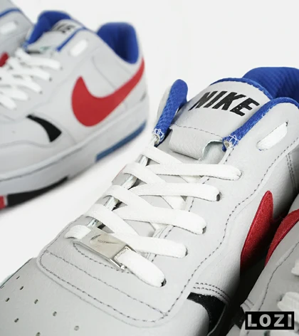 کفش کتانی بزرگ پا مشکی سفید آبی قرمز نایک Nike Gama Force Sail