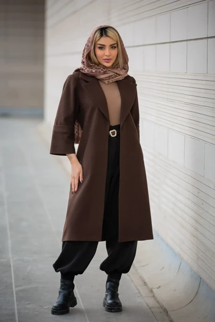 پالتو فوتر بلند آستین پاکتی New