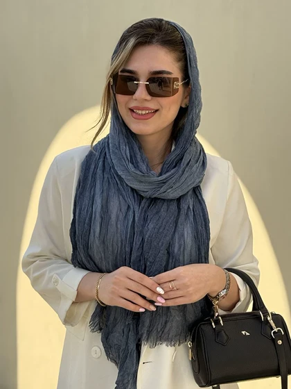 شال نخ پلیسه چروک کد 773