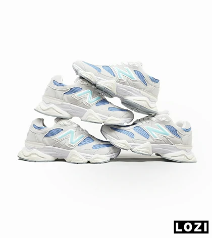 کفش کتانی زنانه طوسی آبی NEW BALANCE 9060