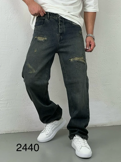 شلوار جین مردانه نیم بگ 2440