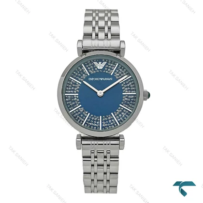 امپریو آرمانی زنانه سیلور صفحه سرمه ای Armani-7998-L