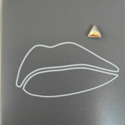 پرسیگ لب نقره عیار 925 وارداتی