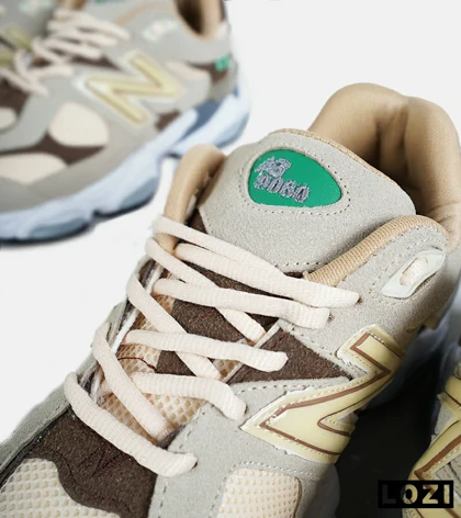 کفش کتانی مردانه و زنانه کرم قهوه ای NEW BALANCE 9060