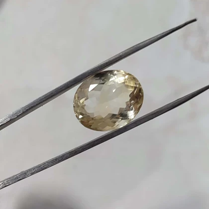 آویز نقره با سنگ سیترین اصل کد 1000