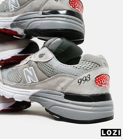 کفش کتانی بزرگ پا طوسی NEW BALANCE 993