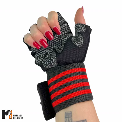 دستکش بدنسازی کفی استپ دار کد D1