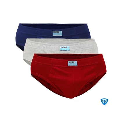 شورت اسلیپ مردانه پنبه کش لیفه ای (پک 3 عددی) پلاتین 20