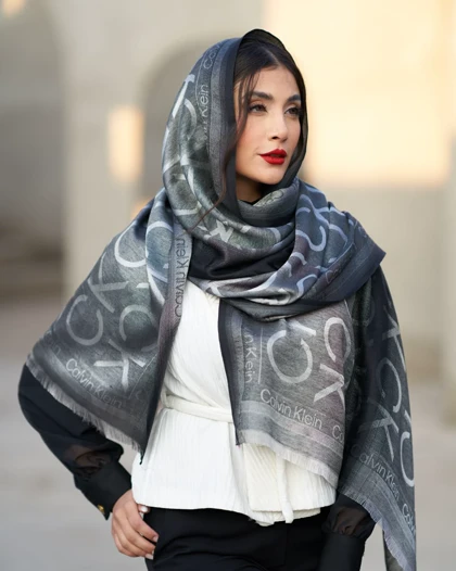 شال نخ ابریشم طیفی CK 20544