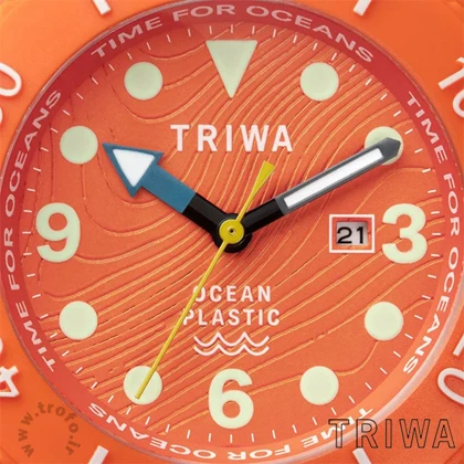ساعت مچی عقربه ای زنانه مردانه تریوا (TRIWA) مدل SUB Ocean Plastic Nemo