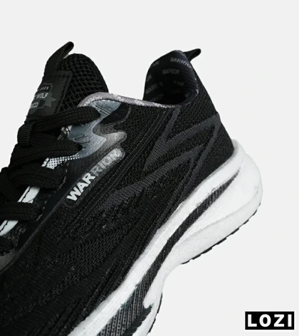 کفش کتانی مردانه و زنانه مشکی طوسی GENERIC All Run مدل 7860