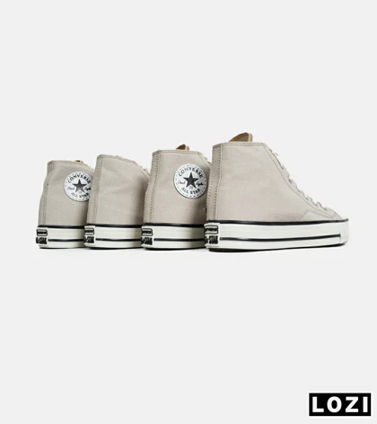 کفش کتانی ساق‌دار مردانه و زنانه کرم All STAR مدل 7088