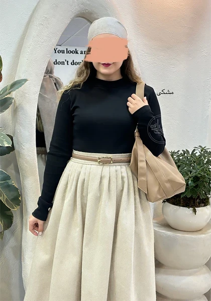 بلوز یقه گرد بلکا