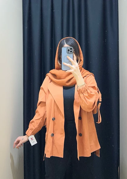 بارانی زنانه مدل آستین کش قد 70