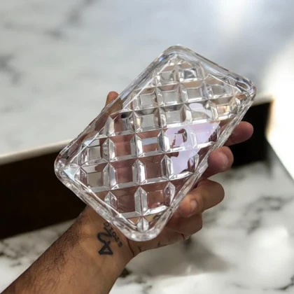 زیر لیوانی بلوری