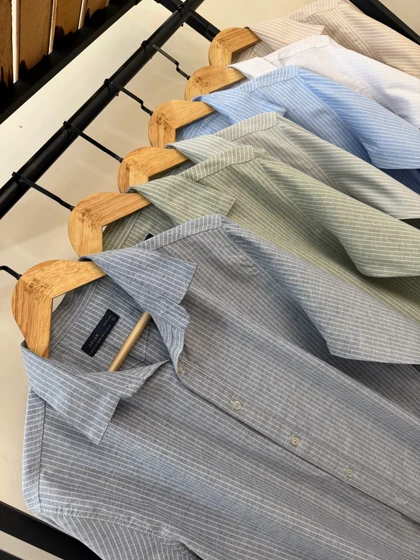 پیراهن راه راه نخ پنبه 2633