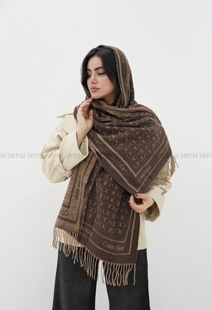 شال بافت موهری CK کد1004844