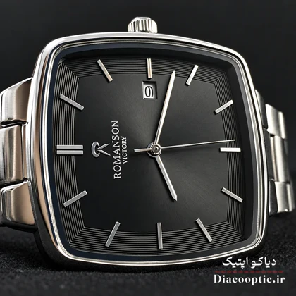 ساعت مچی مردانه موتور ژاپن اصلی برند رمانسون مدل RV2501M استیل مربعی
