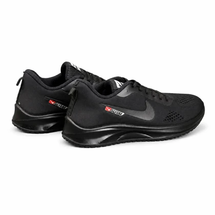 کفش کتانی بزرگ پا نایکی رانینگ زیره تزریق مشکی تمام Nike