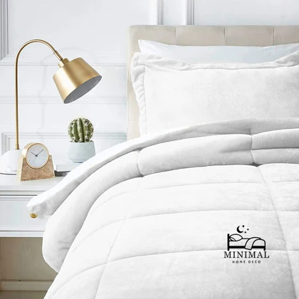 روتختی مینیمال کتان مخمل طرح مربع