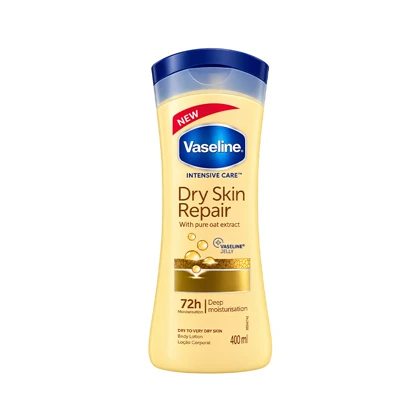 لوسیون بدن ترمیم‌کننده پوست خشک وازلین Vaseline مدل Dry Skin Repair