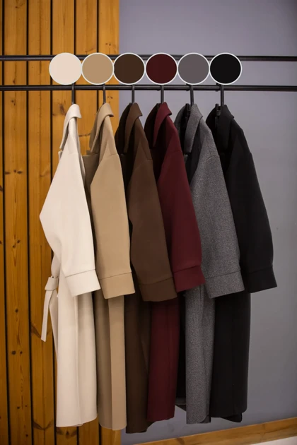 پالتو بلند جیب دکمه دار