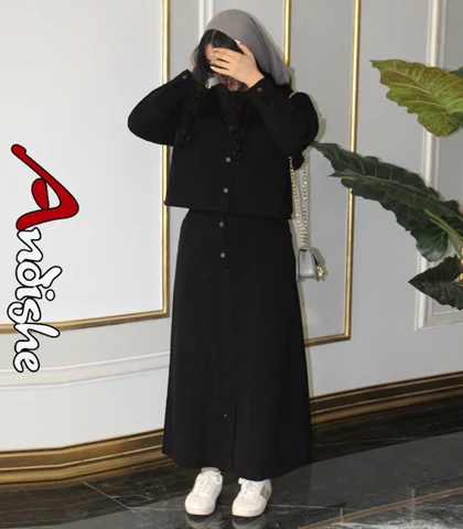 کت دامن کتان زنانه بهارناز