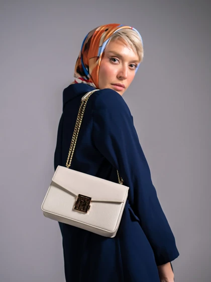 کیف دوشی زنانه چرم مصنوعی دیوید جونز DAVID JONES